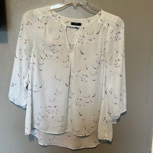 Kaari blue print blouse